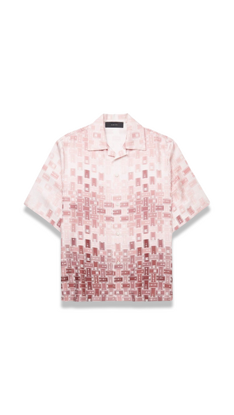 AMIRI LOGO SILK SHIRT